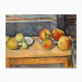 Still Life With Apples And Pears, Paul Cézanne Canvas Print