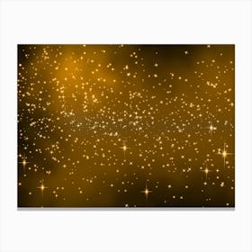 Tangerine Satin Shining Star Background Canvas Print