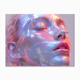 Holographic Portrait Canvas Print