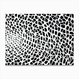 Abstract Pattern Of Black And White Canvas Print