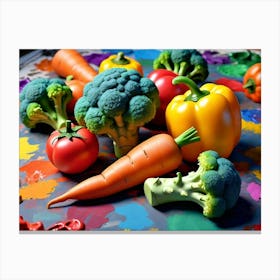 Colorful Vegetables Canvas Print