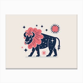 Zodiac Bull Canvas Print