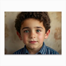 Jewish Boy Portrait 5 1 Canvas Print