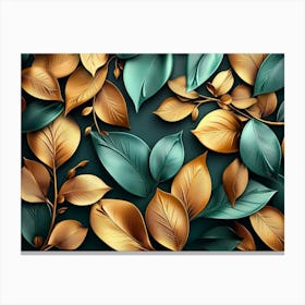 Leaves Background 2 Canvas Print