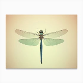 Dragonfly Common Green Darner Anax Juni Illustration 2 Canvas Print