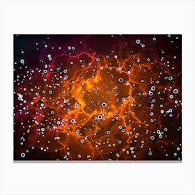 Abstraction Is A Big Explosion Canvas Print