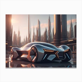 Futuristic Concept Car Canvas Print