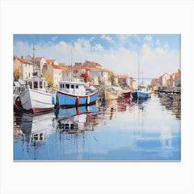 Boats In The Harbor 8 Canvas Print