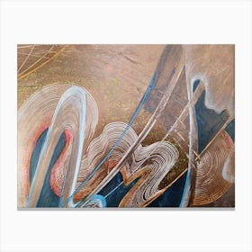 Golden abstraction Canvas Print