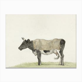 Standing Cow With Blanket, Jean Bernard Canvas Print