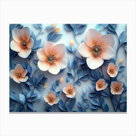 3d Artwork Flower 2 Canvas Print