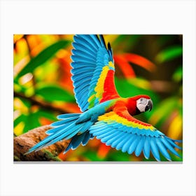 Colorful Parrot Canvas Print