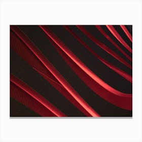 Abstract Red And Black Canvas Print