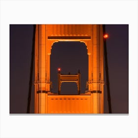 Golden Gate Bridge at Night Canvas Print