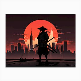 Samurai Swordsman Canvas Print