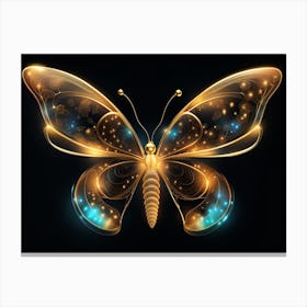 Golden Butterfly 67 Canvas Print