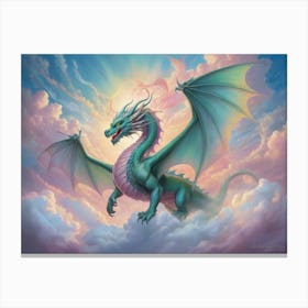 Dragon In The Sky 2 Canvas Print