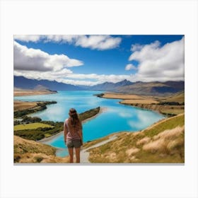 View Of Lake Tekapo Canvas Print