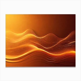 Abstract Wave Pattern 4 Canvas Print