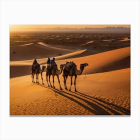 Leonardo Kino Xl A Stunning Image Depicting A Caravan Of Camel 0 (1) Leinwandbild