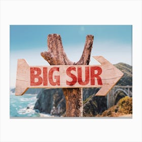 Big Sur Sign Canvas Print