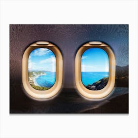 View From Airplane Window Canvas Print