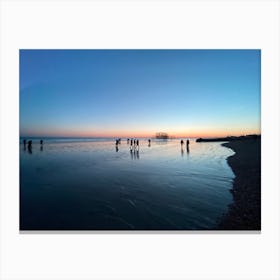 Sunset at West Pier Brighton Canvas Print