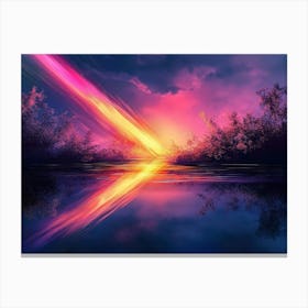 Rainbow Rays Canvas Print