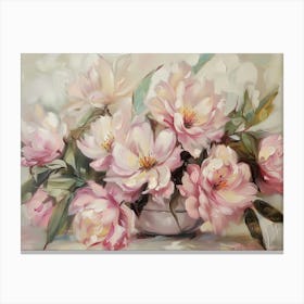 Pink Peonies Canvas Print