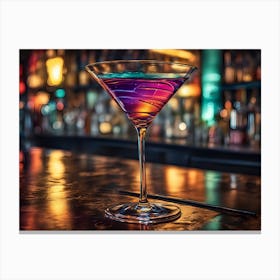 Cocktail At The Bar Canvas Print