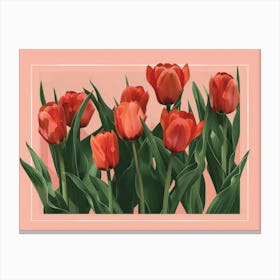 Red Tulips 11 Canvas Print