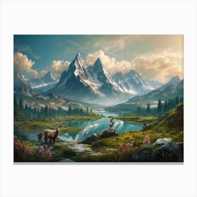 Mountain Landscape 3 Canvas Print