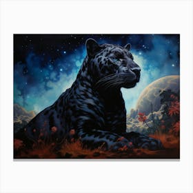 Black Jaguar 2 Canvas Print