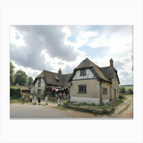 Artist In Residence Near Witney Canvas Print