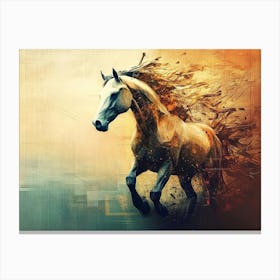 Horse Running Canvas Print