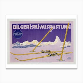 Advertisement For Skiing In Austria Canvas Print