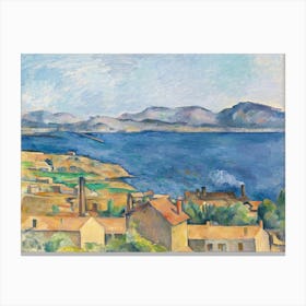 The Bay Of Marseille, Seen From L’Estaque, Paul Cézanne Canvas Print