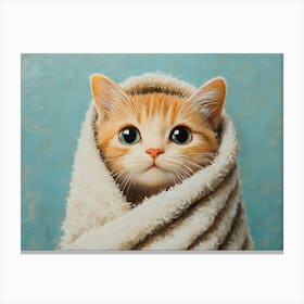 Bathroom Cat 17 Canvas Print