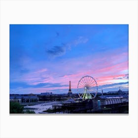 Sunset In Paris from the Westin Paris Vendome (Paris Series) Canvas Print