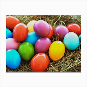 Colorful Easter Eggs 3 Canvas Print