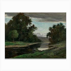 Landscape, Style of Gustave Courbet Canvas Print