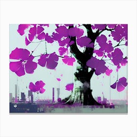 Purple Tree 1 Canvas Print