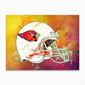 Arizona Cardinals Helmet Abstract Canvas Print