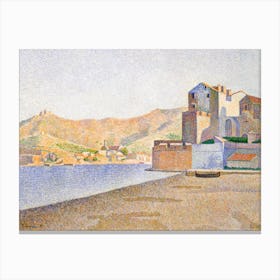 The Town Beach, Collioure, Opus, Paul Signac Canvas Print