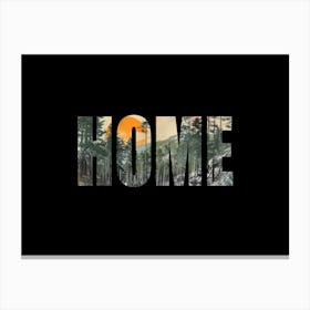 Home Poster Forest Collage 7 Canvas Print