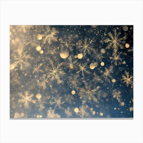 Snowflakes In The Sky 2 vector art Canvas Print