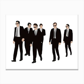 Resevoir Dogs Walking Line Up Canvas Print