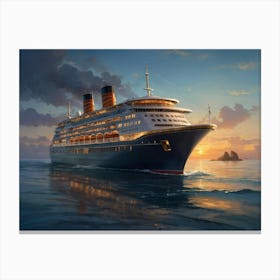 Disney Cruise Ship Canvas Print