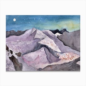 Lavender Peaks Canvas Print
