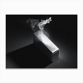 Smoke Coming Out Of A Box Canvas Print